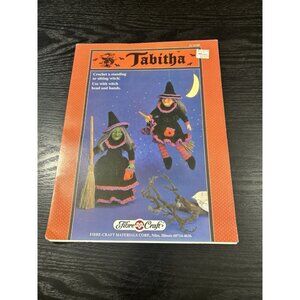 "Tabitha" Vintage 1993 Fibre Craft Halloween Witch Doll Crochet Leaflet # FCM309